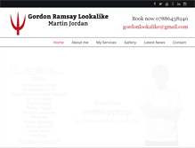 Tablet Screenshot of gordonramsaylookalike.com